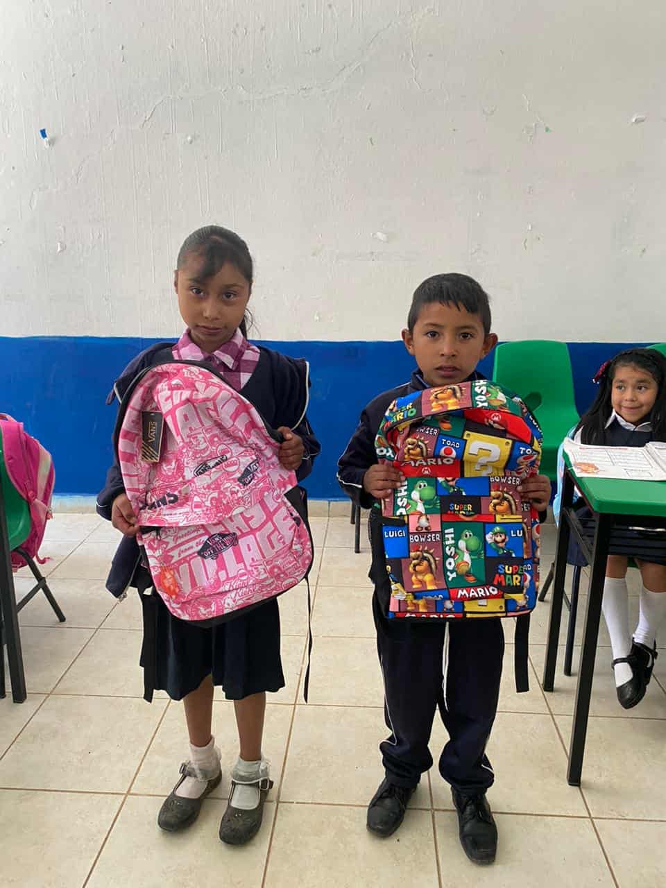 Students engaged in learning activities in their classroom